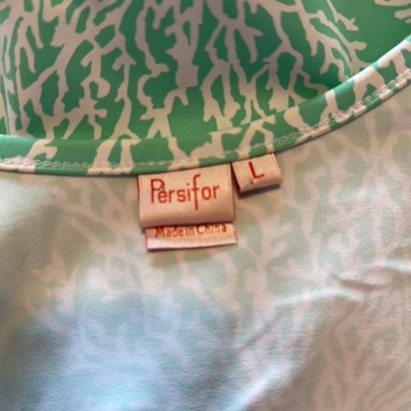 Persifor Kilpatrick Shift Ocean Beach East Coast Seafoam Green Dress Large - Picture 5 of 6